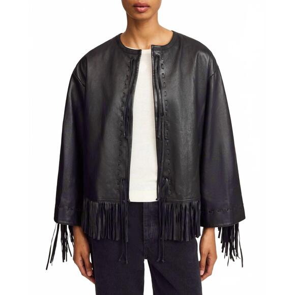 BY MALENE BIRGER Jackets & Blazers - NEW BY MALENE BIRGER zoena leather jacket in black